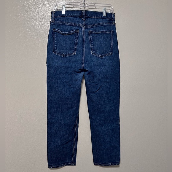 Old Navy - Extra High Rise Jeans, Straight - Blue - Size 8 - Picture 2 of 3